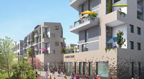 Programme immobilier neuf QUARTIER NATURE - Montreuil : 70 appartements T1–T5 avec balcons, terrasses et luminosité dans le quartier Branly-Boissière (93100) - Référence : 11763