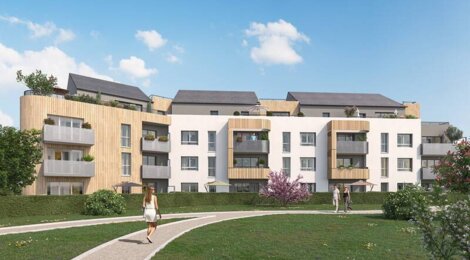 Programme immobilier neuf Bohème - Mordelles : appartements neufs du 2 au 4 pièces en centre-ville verdoyant (35310) - Référence : 14924