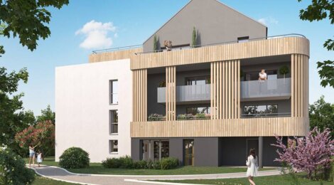 Programme immobilier neuf Bohème - Mordelles : appartements neufs du 2 au 4 pièces en centre-ville verdoyant (35310) - Référence : 14924