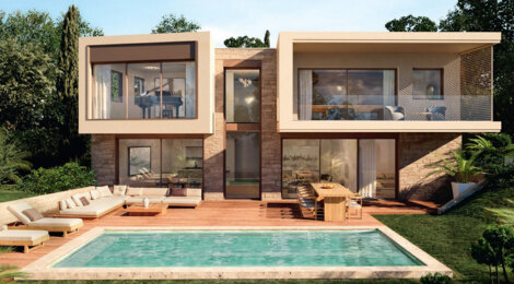 Programme immobilier neuf LES GRANDES BASTIDES - Mougins domaine privé avec villas proche Riviera (06250) - Référence : 17356