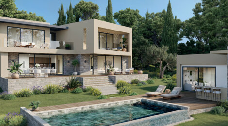 Programme immobilier neuf LES COSTES - DOMAINE PRIVE - Mougins domaine privé villas de luxe à quelques minutes du Vieux Village (06250) - Référence : 17154