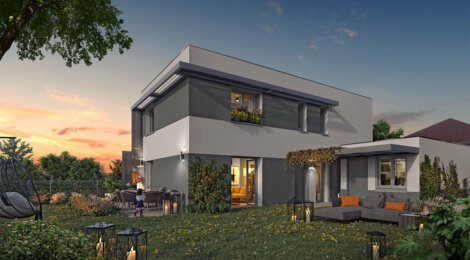 Programme immobilier neuf Les jardins des Prés Nouveaux - Mouxy : Appartements T2–T4 et maisons T5 avec balcons, jardins et proximité pistes de ski à 30 min (73100) - Référence : 6597