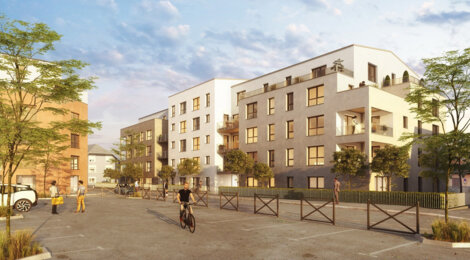 Programme immobilier neuf CityZen 1 - Mulhouse : Appartements studio–T5 avec jardins, balcons et garages électriques proche du cœur de ville (68100) - Référence : 14200