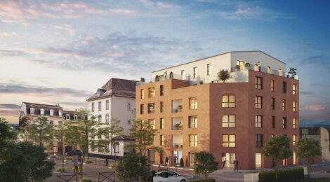 Programme immobilier neuf CityZen 2 - Mulhouse : Appartements T1–T4 avec balcons, jardins et garages à deux pas du tramway (68100) - Référence : 5580