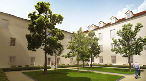 Programme immobilier neuf Les Jardins de Saint Nicolas - Nancy : 97 appartements studio–T4 duplex dans un ancien couvent historique en hyper-centre (54000) - Référence : 1476