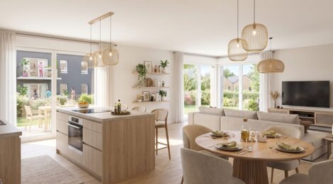 Programme immobilier neuf LES VILLAS DU PARC - Nancy logements neufs dans un quartier paysager (54000) - Référence : 17998