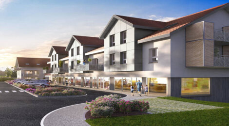 Programme immobilier neuf COEUR NANGY - Nangy : 26 appartements T2–T4 avec terrasses, jardins et vue panoramique à 9 km d’Annemasse (74380) - Référence : 4228