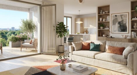 Programme immobilier neuf Jardin Hanaé - Petit Nanterre - Nanterre à proximité du tram T2 (92000) - Référence : 16635