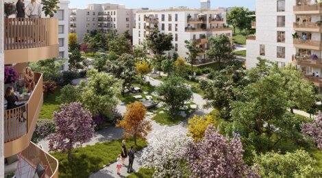 Programme immobilier neuf EKLO - Nanterre résidence verdoyante proche La Défense et RER E (92000) - Référence : 17766