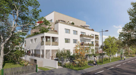 Programme immobilier neuf SOLEIA - Nantes : 16 appartements neufs T2–T4 à 10 min des Roches Vertes (44000) - Référence : 15564