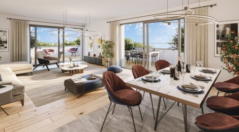 Programme immobilier neuf STREAM - Nantes : 24 appartements neufs T1–T5 avec vue sur l’île de Versailles (44000) - Référence : 16938