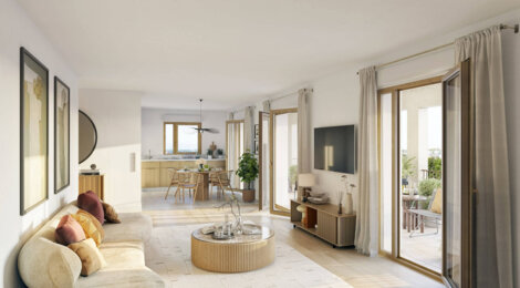 Programme immobilier neuf Le Mercoeur - Nantes : appartements neufs du 2 au 5 pièces proche Gare et Jardin des Plantes (44000) - Référence : 15516