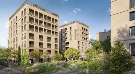 Programme immobilier neuf Le Mercoeur - Nantes : appartements neufs du 2 au 5 pièces proche Gare et Jardin des Plantes (44000) - Référence : 15516