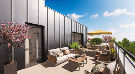Programme immobilier neuf SYMBIOSE - NANTES CENTRE - Nantes : appartements neufs du studio au 4 pièces proche du parc de la Mitrie (44000) - Référence : 14970