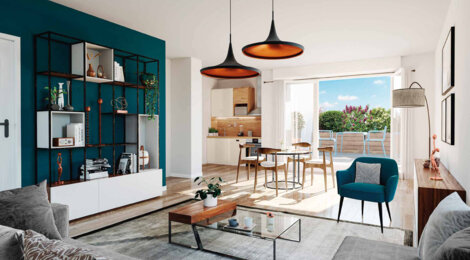 Programme immobilier neuf SYMBIOSE - NANTES CENTRE - Nantes : appartements neufs du studio au 4 pièces proche du parc de la Mitrie (44000) - Référence : 14970