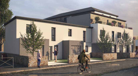 Programme immobilier neuf La Closerie - Nantes : Appartements studio–T4 et maisons T4 avec jardins, volets roulants et chauffage individuel dans le quartier Le Landreau (44000) - Référence : 14450