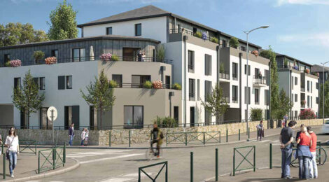 Programme immobilier neuf La Closerie - Nantes : Appartements studio–T4 et maisons T4 avec jardins, volets roulants et chauffage individuel dans le quartier Le Landreau (44000) - Référence : 14450