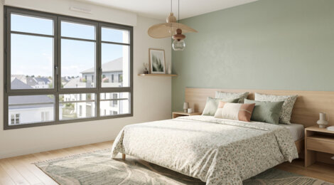 Programme immobilier neuf La Closerie - Nantes : Appartements studio–T4 et maisons T4 avec jardins, volets roulants et chauffage individuel dans le quartier Le Landreau (44000) - Référence : 14450