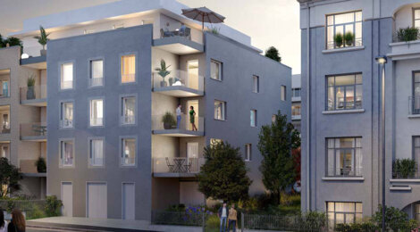 Programme immobilier neuf Cour Monselet - Nantes : Appartements studio–T5 avec terrasses, jardin paysager et parking dans le quartier Haut Pavé proche clinique Sourdille (44000) - Référence : 14436