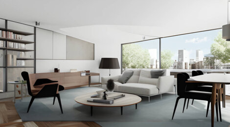 Programme immobilier neuf Cour Monselet - Nantes : Appartements studio–T5 avec terrasses, jardin paysager et parking dans le quartier Haut Pavé proche clinique Sourdille (44000) - Référence : 14436