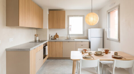 Programme immobilier neuf Ambre - Nantes : Appartements T2–T4 avec terrasses, cuisine aménagée et proximité porte de la Chapelle (44000) - Référence : 14475