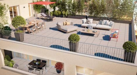 Programme immobilier neuf Baccara - Nantes : Appartements T2–T5 avec terrasses, loggias et parking sécurisé proche du Rond-point de Paris (44000) - Référence : 14253