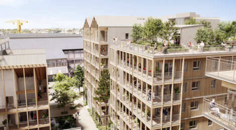Programme immobilier neuf Ilot Bergeron - Nantes : Appartements T2–T5 avec terrasses, parking sécurisé et proximité quartier de la Création (44000) - Référence : 7106