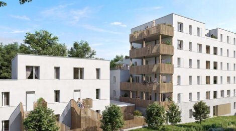 Programme immobilier neuf NIDÉLIA - Nantes résidence contemporaine à 8 minutes du métro léger (44000) - Référence : 18211