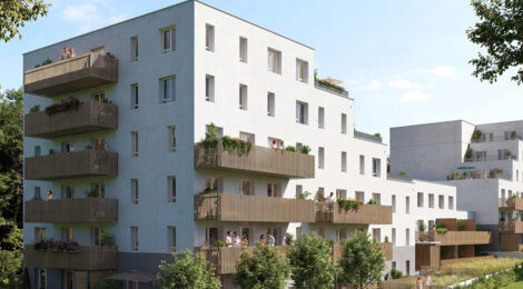 Programme immobilier neuf NIDÉLIA - Nantes résidence contemporaine à 8 minutes du métro léger (44000) - Référence : 18211