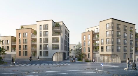 Programme immobilier neuf Courtil Le Mevel - Nantes Saint-Jacques : appartements neufs 2 à 5 pièces et maisons de ville proches du parc de la Crapaudine (44000) - Référence : 16021