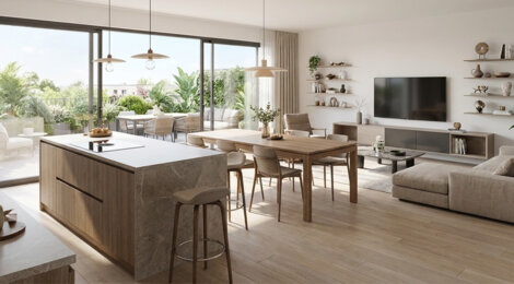 Programme immobilier neuf Courtil Le Mevel - Nantes Saint-Jacques : appartements neufs 2 à 5 pièces et maisons de ville proches du parc de la Crapaudine (44000) - Référence : 16021
