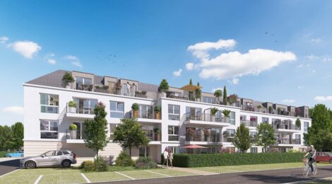 Programme immobilier neuf Les Jardins du Grand Pont - Nemours : appartements neufs T2–T4 à 200 m du Grand Pont (77140) - Référence : 15929