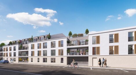 Programme immobilier neuf Les Jardins du Grand Pont - Nemours : appartements neufs T2–T4 à 200 m du Grand Pont (77140) - Référence : 15929