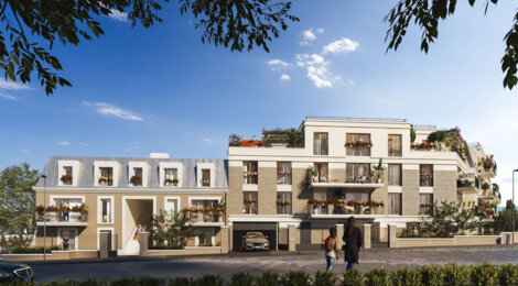 Programme immobilier neuf DOMAINE 14 - Neuilly-Plaisance : Appartements studio–T5 et maisons T5 avec jardins privatifs, volets électriques et proximité centre-ville (93360) - Référence : 14567