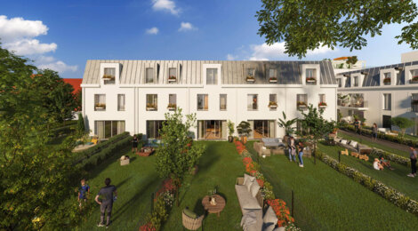 Programme immobilier neuf DOMAINE 14 - Neuilly-Plaisance : Appartements studio–T5 et maisons T5 avec jardins privatifs, volets électriques et proximité centre-ville (93360) - Référence : 14567