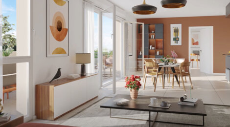 Programme immobilier neuf Côté Saône - Neuville-sur-Saône accessible en train de la Part-Dieu en 11 min (69250) - Référence : 15988