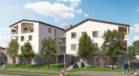 Programme immobilier neuf Côté Saône - Neuville-sur-Saône accessible en train de la Part-Dieu en 11 min (69250) - Référence : 15988