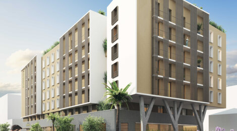 Programme immobilier neuf Sunset Riviera - Nice -  Nice : 165 appartements neufs du studio au 2 pièces en résidence de services (06000) - Référence : 14377