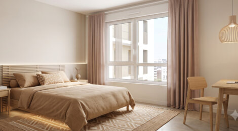 Programme immobilier neuf Sunset Riviera - Nice - Nice : 165 appartements neufs du studio au 2 pièces en résidence de services (06000) - Référence : 14377