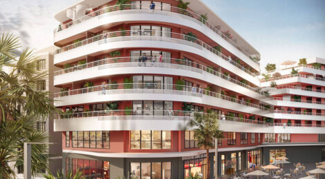 Programme immobilier neuf GARE DU SUD - VILLA ROSSA - Nice : appartements neufs contemporains dans le quartier Libération près de la gare du sud (06000) - Référence : 14376