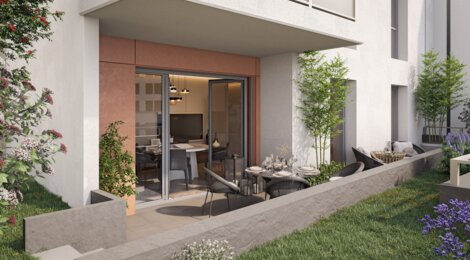 Programme immobilier neuf VILLA GABRIEL - Nice : appartements neufs T2–T4 à 50 m du tramway 1 (06000) - Référence : 14381