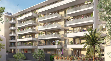 Programme immobilier neuf Nissa'Nova - Nice : Appartements studio–T3 avec terrasses, volets roulants et proximité quartier Riquier (06000) - Référence : 9796
