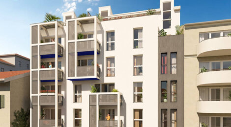 Programme immobilier neuf Nice'Art - Nice : Appartements T2–T4 avec terrasses, pompe à chaleur et proximité Port et campus universitaire (06000) - Référence : 9843