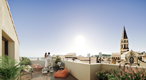 Programme immobilier neuf Villa Madeleine - NÎMES (30) - Nîmes : Appartements studio–T2 avec terrasses, dispositif Malraux et RT2012 en plein centre-ville (30000) - Référence : 17645