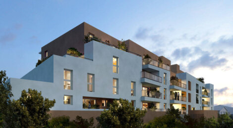 Programme immobilier neuf Les Terrasses du Colisée - Nîmes : Appartements T2–T4 avec terrasses, parking sécurisé et proximité centre-ville et tram’bus (30000) - Référence : 14734
