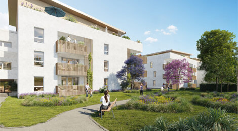 Programme immobilier neuf ELOGE DU PARC - Nîmes quartier résidentiel à proximité à pied du tramway T2 (30000) - Référence : 14778