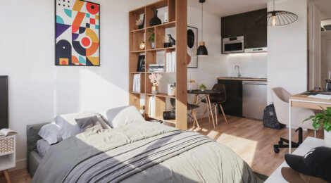 Programme immobilier neuf JEUNE'S AKTIFS - Niort Maréchal Leclerc idéal étudiants et jeunes actifs (79000) - Référence : 17209