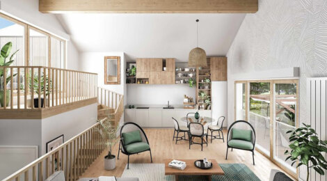 Programme immobilier neuf Belle-Ile-en-Marne - Noisy-le-Grand : Appartements studio–T5 avec terrasses, loggias et parkings au bord de la Marne (93160) - Référence : 14229