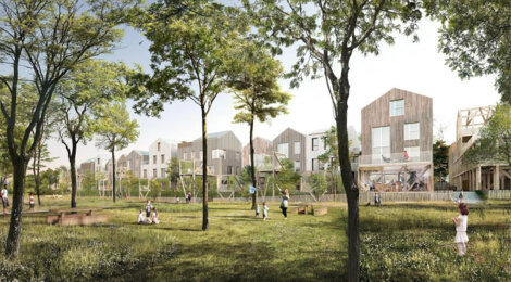 Programme immobilier neuf Belle-Ile-en-Marne - Noisy-le-Grand : Appartements studio–T5 avec terrasses, loggias et parkings au bord de la Marne (93160) - Référence : 14229