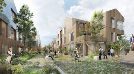 Programme immobilier neuf Belle-Ile-en-Marne - Noisy-le-Grand : Appartements studio–T5 avec terrasses, loggias et parkings au bord de la Marne (93160) - Référence : 14229